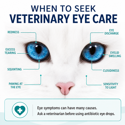 Signs that a pet may need veterinary eye care