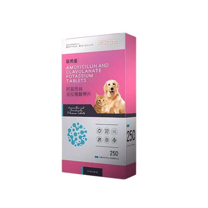 Lianbang Jin Amoxicillin and Clavulanate Potassium Tablets for Dogs & Cats 50mg/250mg/500mg