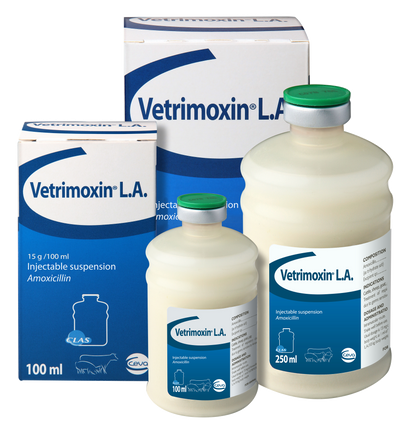 Vetrimoxin L.A. (Amoxicillin 150mg/ml)  100ml
