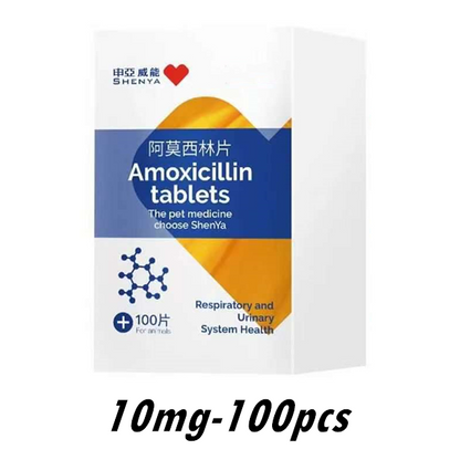 Amoxi-Tabs (Amoxicillin) Tablets for Dogs & Cats 10mg-50/100pcs