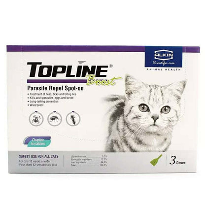 Alkin Topline Boost For Dogs & Cats Flea and Tick Biting Lice Treatment