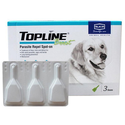 Alkin Topline Boost For Dogs & Cats Flea and Tick Biting Lice Treatment