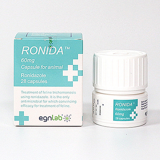 RONIDA Ronidazole 60mg / 150mg Deworm For Cats 28 Capsules