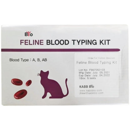 KABB BIO Feline AB Blood Typing Rapid Kit, Health Test Kit for Pet (Cat)