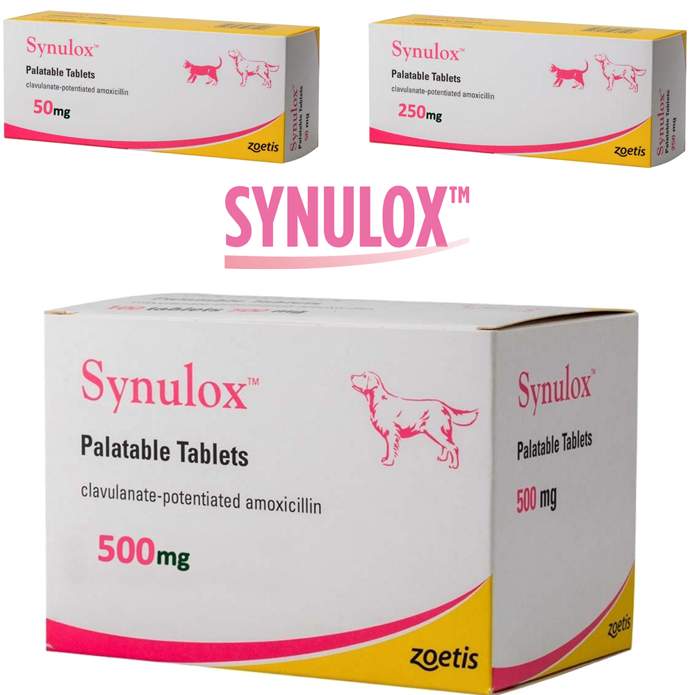 Synulox Palatable Tablets For Cat & Dog 50/250/500mg